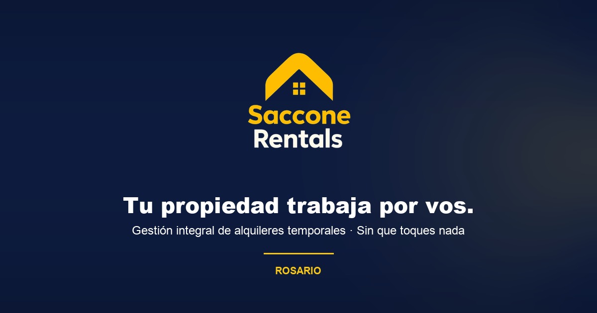 Saccone Rentals — banner